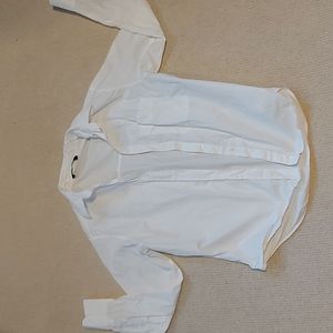 Zara White Poplin Shirt Women's S